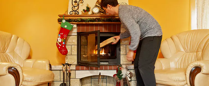 Rusted Metal Fireplace Restoration in Eastmont, Washington